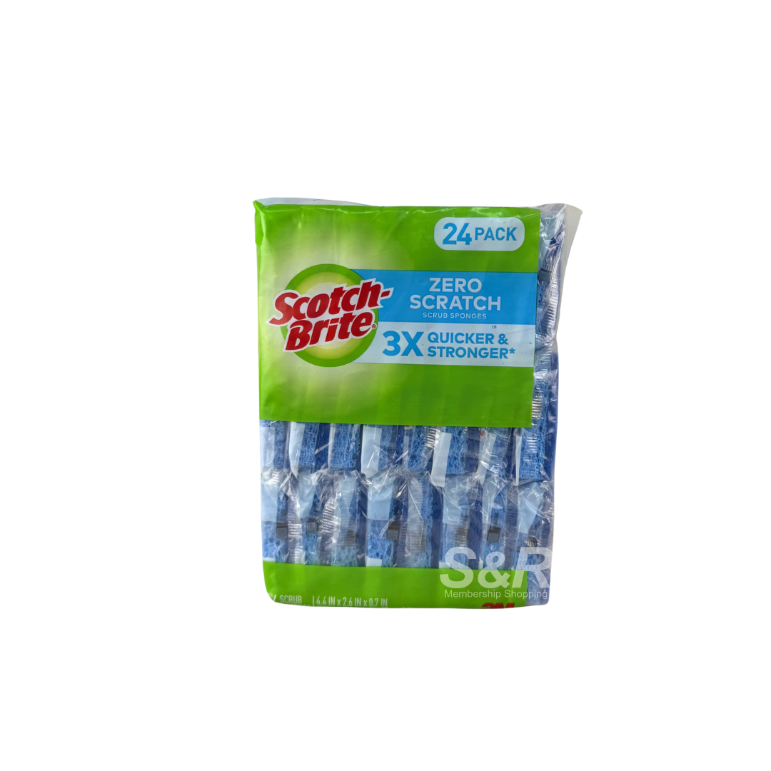 Scotch-Brite Zero Scratch Scrub Sponges 24-pieces